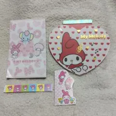 平成レトロ サンリオ My Melody メモ帳＆シールセット