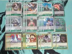 ワンピースカード　ゾロ、たしぎなどゾロパーツ