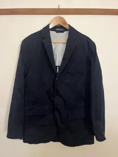 【90s】Ralph Lauren コットンテーラードジャケット L ネイビー