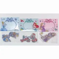 ディズニー プリンセス アリエル シンデレラ ラプンツェル フレークシール