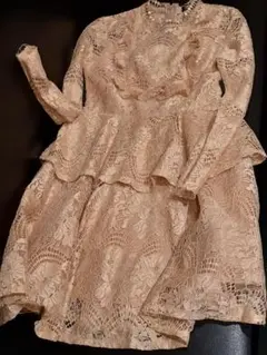 TOP SHOP レディースレースドレス【ベージュ】