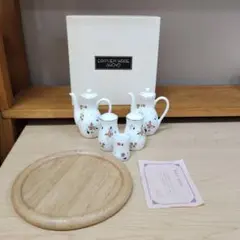 SHOYO 陶器製調味料セット 花柄