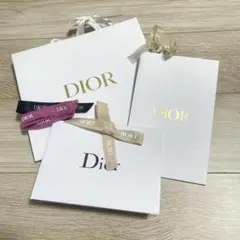 Dior ホワイトショップ袋 セット