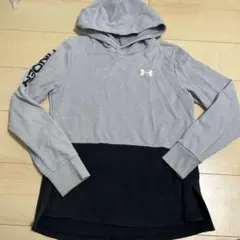 UNDER ARMOUR キッズ パーカー グレー ブラック