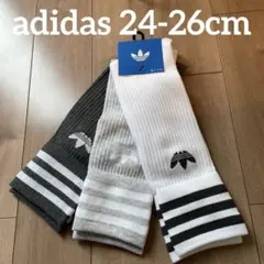 新品　adidas アディダス オリジナルス　ソックス 3足組　24-26cmのサムネイル