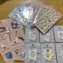 【正規品】サンリオ サンリオキャラクターズ ワッペンシール ぷくっとシール