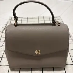 Tory Burch グレーベージュ　ハンドバッグ　ショルダーバック