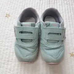 ニューバランス373 14.5 ミントグリーン×ピンク