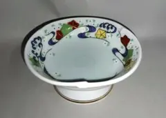 有田焼・青白磁流水春秋絵高台向鉢・アウトレット・新品未使用