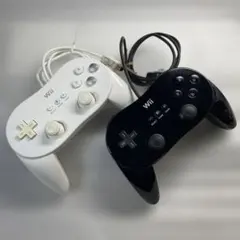 Wii クラシックコントローラーPro白黒セット