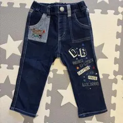 ☆お値下げ☆ダブルビー 90㎝ダークブルーデニムパンツ