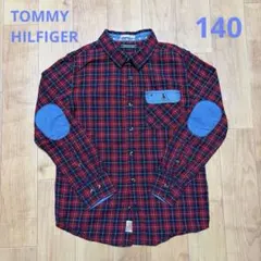 キッズ　トミーヒルフィガー　長袖シャツ　140 男の子　チェック柄