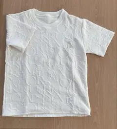 エンボスロゴ 半袖Tシャツ アイボリー M