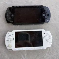 [ジャンク品]PSP-2000 ホワイト & PSP-1000 ブラック セット