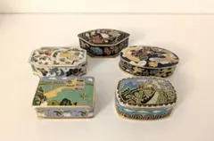 【ヴィンテージ品!!　未使用品】小物入れ 5点セット　中国　希少
