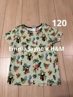 Emma Jayne x H&M トロピカル柄 Tシャツ 120のサムネイル