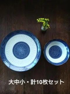 有田焼　萬泉　大中小計10枚セットのサムネイル