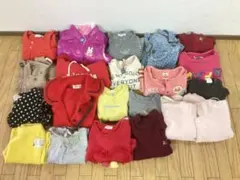 20点セット 80サイズ 女の子 まとめ売り 大量 長袖 キッズ 子供服