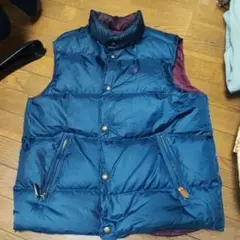 polo ralph lauren 　90sリバーシブル ダウンベスト ネイビー