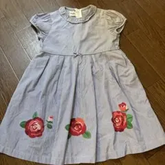 ファミリア　バラ　ワンピース　120センチ