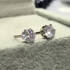 タンザナイト 3ミリ シルバーピアス　artificial