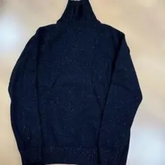 タートルネックニット 黒