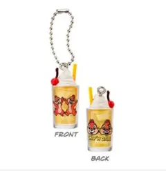 ガチャ ディズニーキャラクター レトログラスミニチュアチャーム チップ&デール