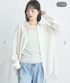 【新品】earth music&ecology シアーシャツ