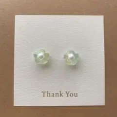 c-858グラデーションお花ピアス