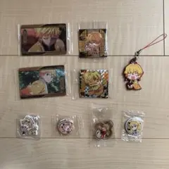 鬼滅の刃 我妻善逸 カード シール 缶バッチ キーホルダー ラバーストラップ