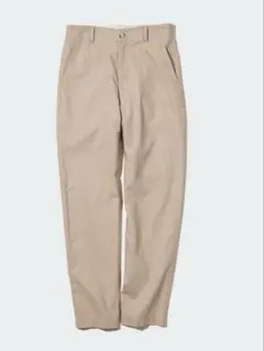 UNIQLO リネンコットンテーパードパンツ L ベージュ