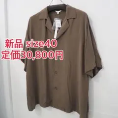 新品 定価3万円 ドローイングナンバーズ 25ss オープンカラー 半袖 