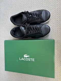 新品 LACOSTE スニーカー ブラック インソール 23.5㎝ タグ付き - メルカリ