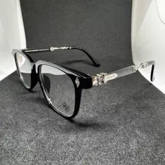 大人気 伊達メガネ　サングラス クロス タガー シルバー y2k クロム 2