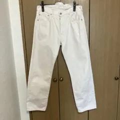 45R ホワイトデニム ストレートパンツ 日本製のサムネイル