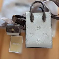 Michael Kors ショルダーバッグ ホワイト/ブラウン