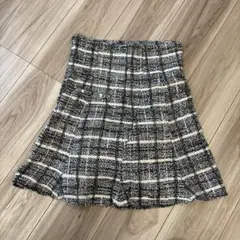 SHEIN 即完品 チェック柄フレアミニスカート