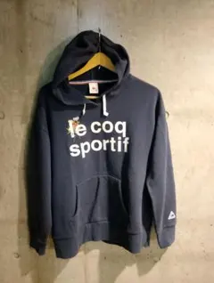希少　正規品le coq sportif 花柄 パーカー人気　XLサイズ送料無料のサムネイル