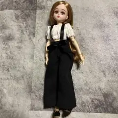 リカちゃん服　オフショルダートップス・サロペットパンツ2点セット