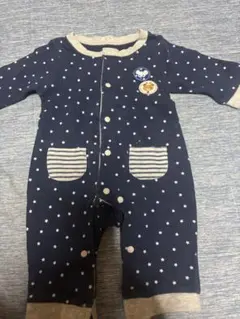 ネイビー 星柄ロンパース 95cm