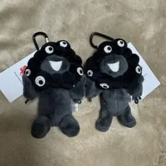 大阪・関西万博会場限定販売 黒ミャクミャク 立ち・お座りカラビナ付き