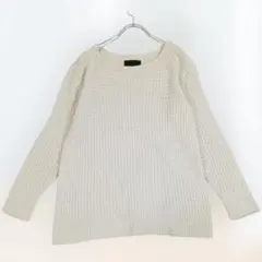 UNTITLED ワッフル編みニット オフ白 日本製　トップス 長袖