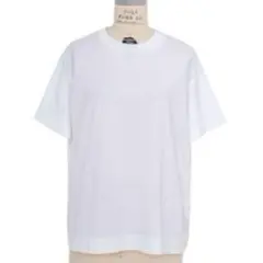 Drawer（ドゥロワー）☆エンブレム刺繍ショートスリーブTシャツ／白［未使用］のサムネイル