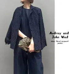 【未使用】Audrey and John Wad 花柄シアージャガードジャケットのサムネイル