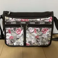 ★最安値★ レスポートサック　ショルダーバッグ　春　鳥　猫　花　桜　グレー