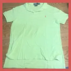 ポロ・ラルフ・ローレン ライトグリーン ポロシャツ　L