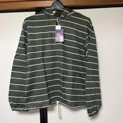 Ladies Koyo フード付きストライプパーカー　日本製　新品