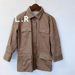 Ｌ.R ジャケット　カーキ　７分袖　ボタン付き