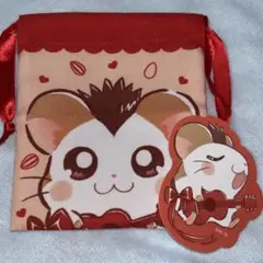 とっとこハム太郎 トンガリくん　プチ巾着 ステッカー　セリア ダイソー