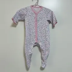 ミキハウス 花柄ロンパース 60サイズ